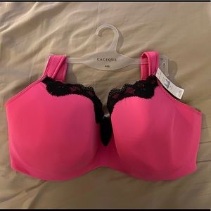 NWT Pink Cacique Balconette Bra 44G
